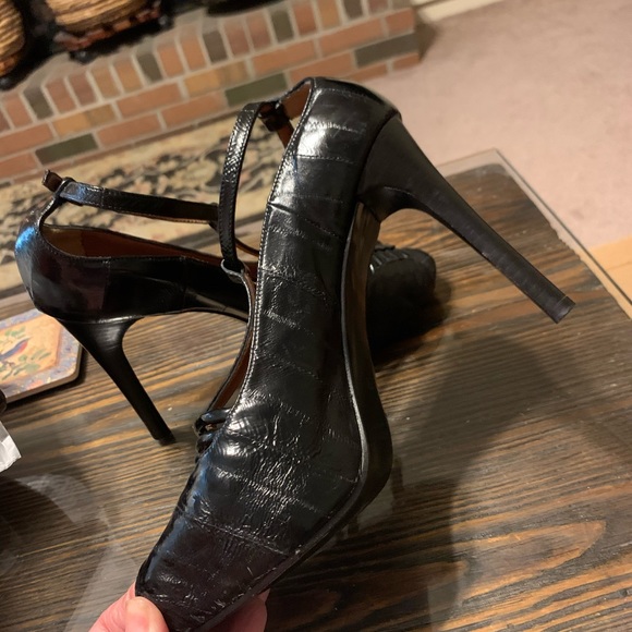 39.5 Derek Lam Black Leather Heels Made in Italy - Picture 13 of 13